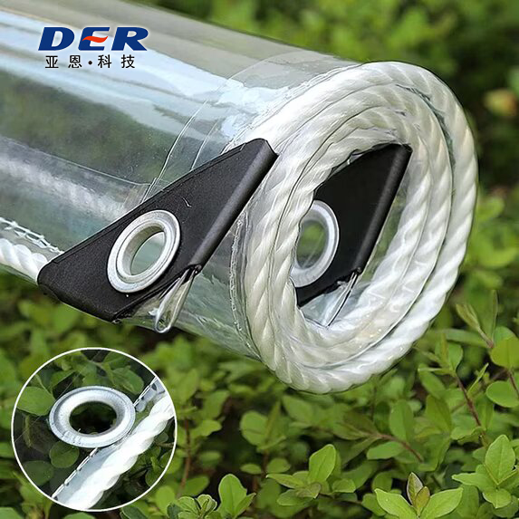 Clear PVC material for protective covers and transparent panels