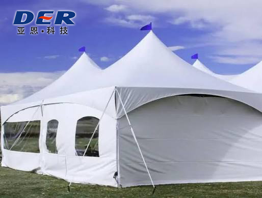 Waterproof PVC tarpaulin tent fabric roll and shelter application