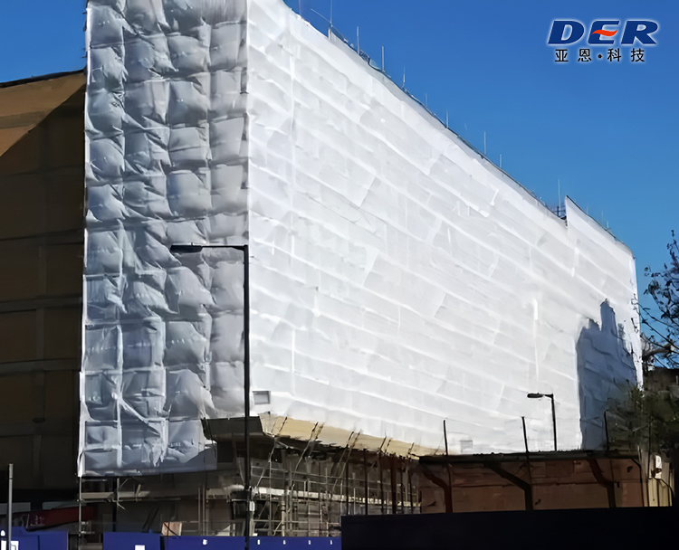 Der factory PVC coated tarp fabric for construction site protection