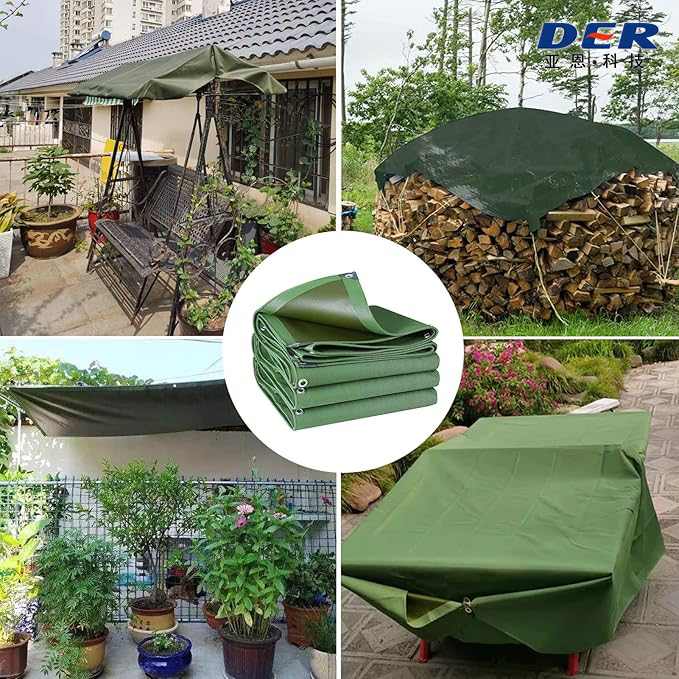 Der factory waterproof tarp sheet material for outdoor furniture covers