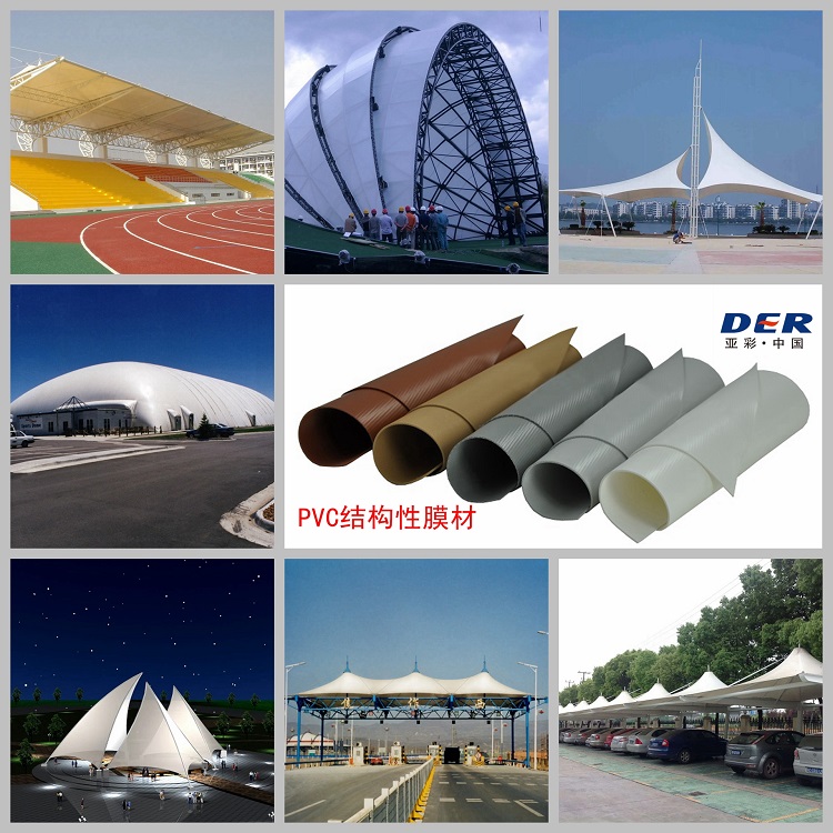 PVC membrane structure material
