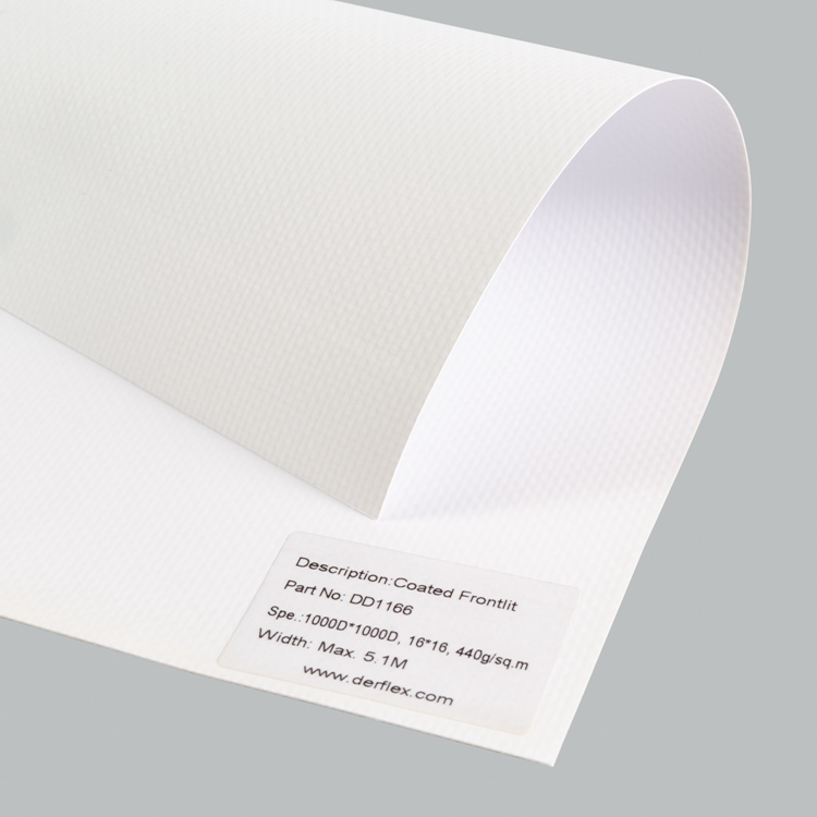 Frontlit banner rolls