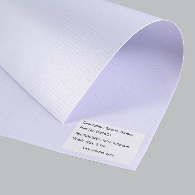 Laminated backlit flex banner