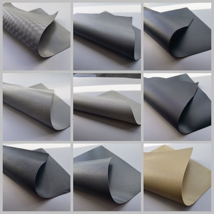PVC textured tarpaulin