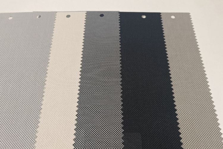 Sunscreen roller shutters fabric