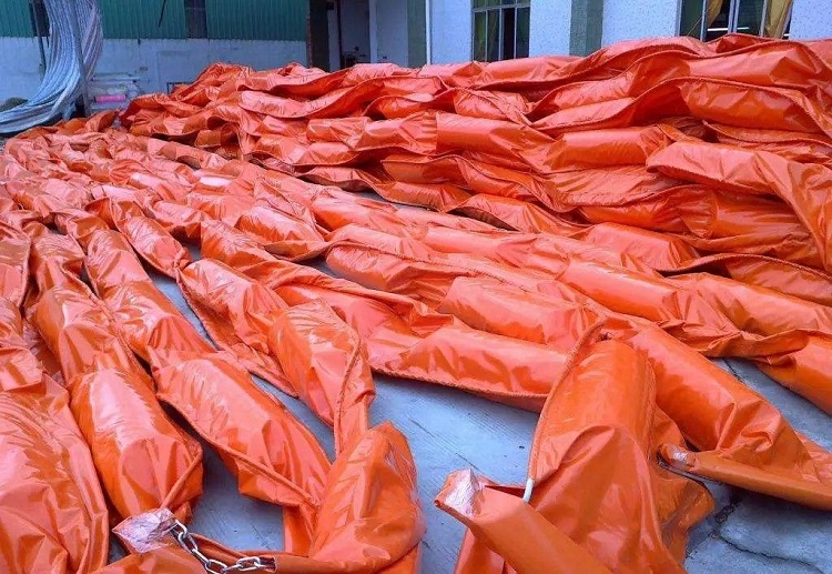 Marine boom fabric