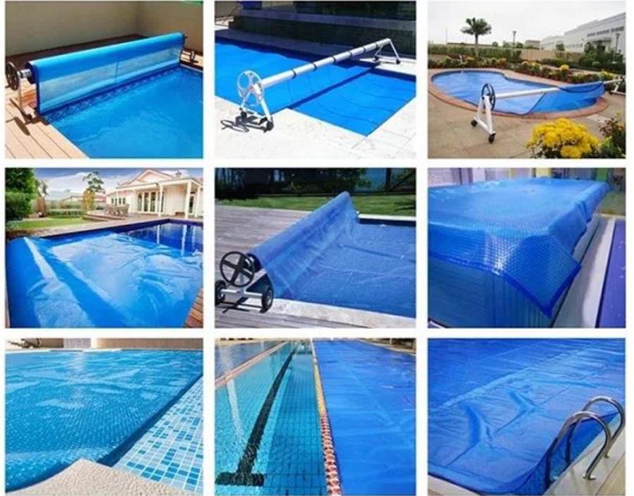 Swimming pool cover tarp