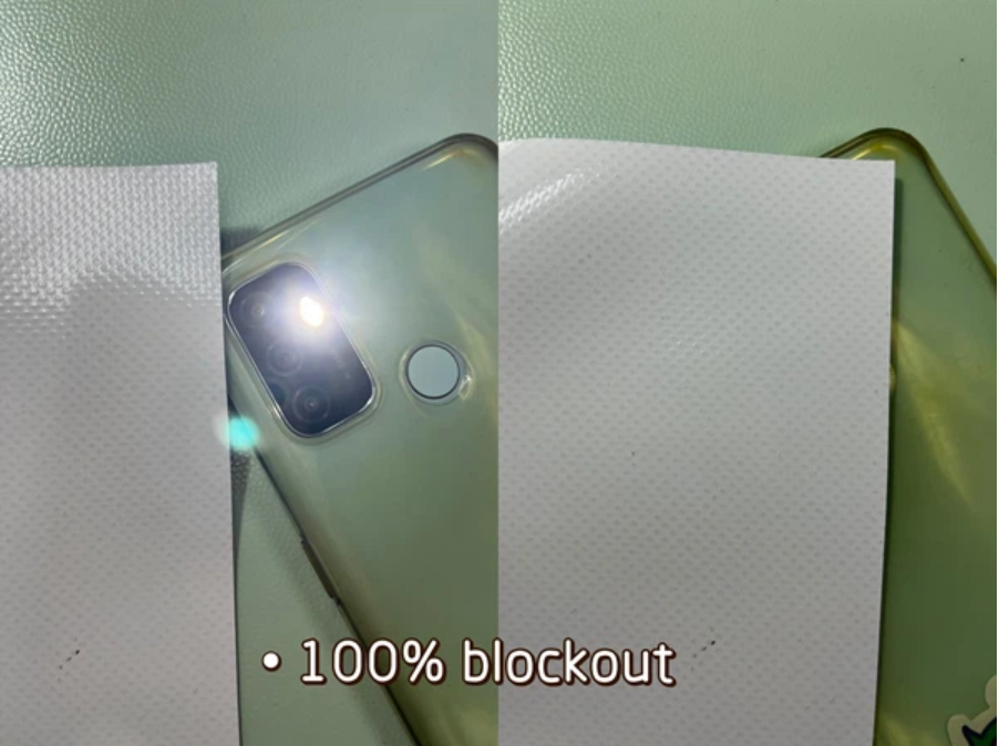 Block out PVC tarpaulin
