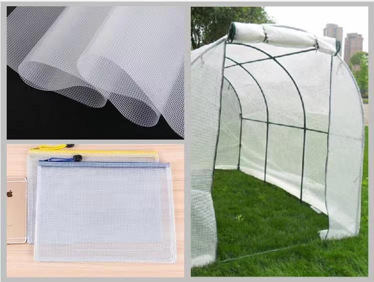 Transparent PVC mesh cloth