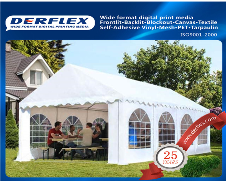 white wedding tent with floor frame,