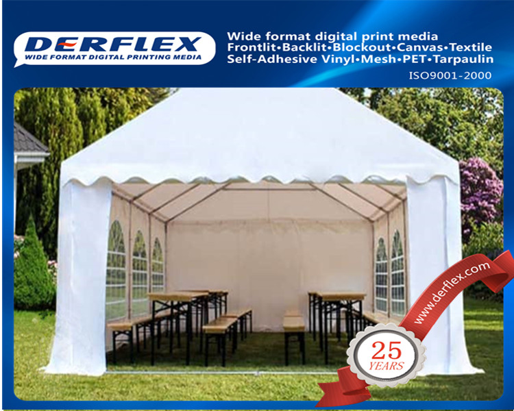 white wedding tent with floor frame,