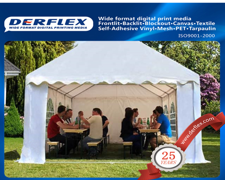 white wedding tent with floor frame,