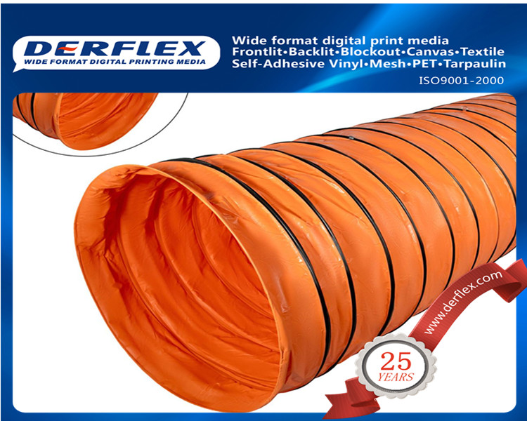 PVC flexible fire Retardant ventilation duct