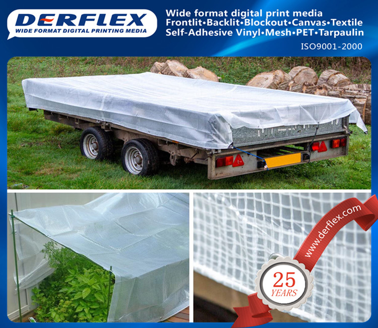 Super Clear PVC Tarpaulin Sheet, Clear Tarpaulin Cover, Transparent Tarp Cover , Waterproof Mesh Clear Tarpaulin