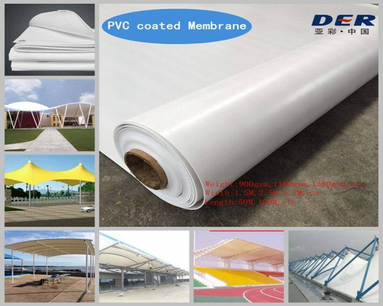 PVC sports field membrane material