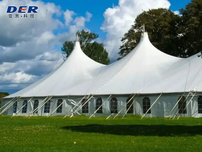 PVC coated polyester fabric for tents